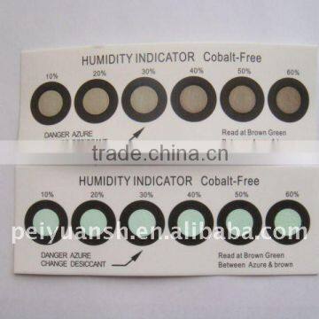 2014 New 6 spot cobalt humidity changing card for PCB factory