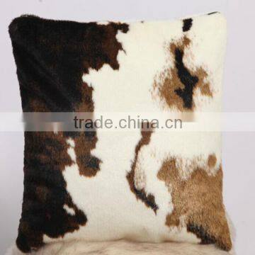 Animal Cow Skin Pattern Soft Faux Fur Decorative Throw Pillow Cover ,car seat cushion Case