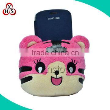Lovely Plush Stuffed Pig Animal Car Wall Cell Phone Holder
