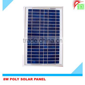 Taiwan cell 8 Watt polycrystalline solar panel