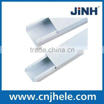 JINH PVC Wiring Ducts PVC Cable Cover Trunking Plastic Flexible Wiring Ducts Grey Wiring Duct photo-2