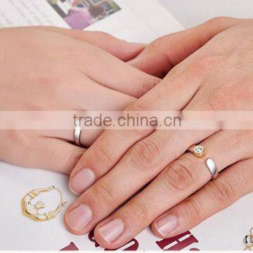 High Quality Fashion Jewelry Silver Couple Rings photo-3