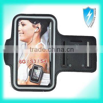 Dual Arm-Size Slots and Key Pocket Sport Armband For Iphone 6