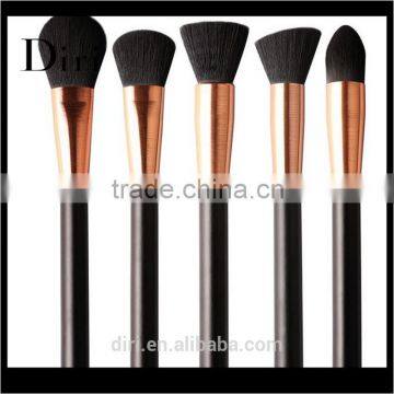 Custom rose gold eye makeup brush set with synthetic hair