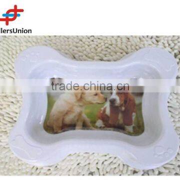 2015 best selling 30.5*26*7cm bone shape melamine pet bowl