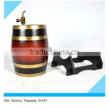 Hot Sell High Quality Wooden Wine Barrel With Inner Bag photo-3