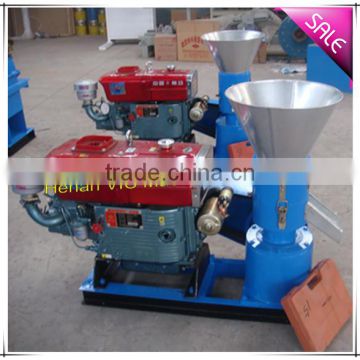 hot 9PK-200E flat mould feed and wood pellet machine with diesel engine