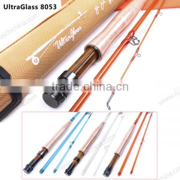 exclusive 8ft 5wt 3sec Transparent Fiberglass Fly Rod