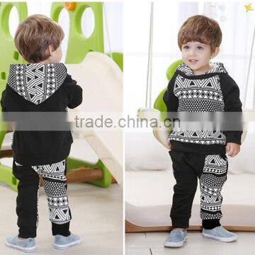 New Fashion Geometric Pattern Baby Boys Clothes photo-2