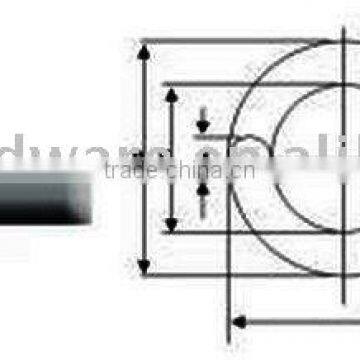 Forged eye bolts (rigging hardware)