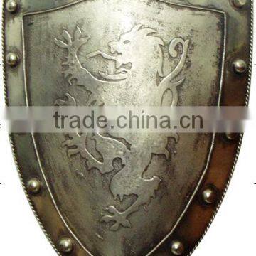 Spartan Warrior With Spear and Hoplite Shield Statue Sculpture photo-3