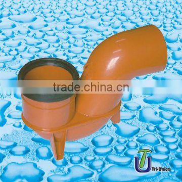 plastic drainage pipes (spigot) wing p-trap with rubber DIN/BS /UPVC drainage pipes