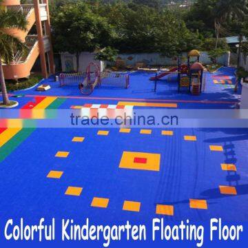 colorful kindergarten floating floor environmental and safe