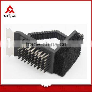 BBQ Tools, BBQ Brush,stainless Steel Wire BBQ Cleaning Brush With Stainless Steel Handle photo-3