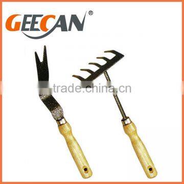 6PCS Metal Material Kids Gardening Handling Tools Set With Wooden Handle photo-6