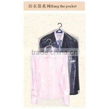 Plastic cover bag for hanging garment