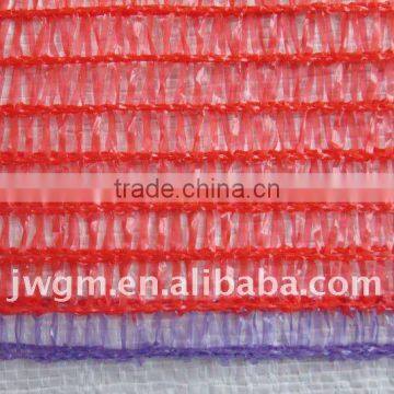 35x75cm, packing potato, red hdpe raschel mesh bag.