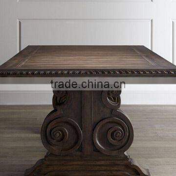 American Country Style Solid Wood Dining Room Set, Post-modernism Luxury Dinning Table and Chairs Set (BF01-X1159) photo-3