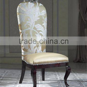 Exquisite Trim Rectangle Long Dining Table and Chair Set, Regancy Dining Table Set With High Back Chair photo-6