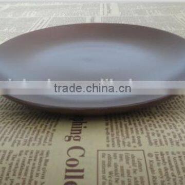 Matt Color Black Ceramic Glazed Plates photo-3