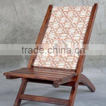 Travel Chair With Canvas and Voil Fabric photo-6