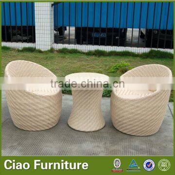 Funky Modern Outdoor Furnitue Rattan Coffee Table Set photo-3
