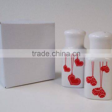 Promotional Ceramic Christmas Items, High Quality Salt And Pepper With Customized Printing photo-5