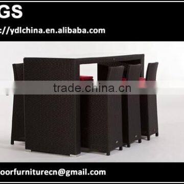 high quality rattan outdoor bar table