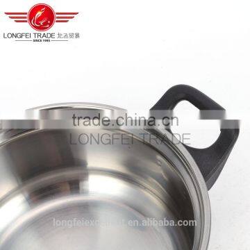 011274 High Quality Unique Handle Popular Steel Sets Cheap Hot Sale Stainless Steel Cookware photo-6