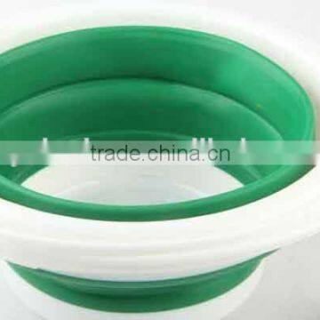 5L Outdoor Folding Circular and Heart Shaped Silicone Bucket photo-3