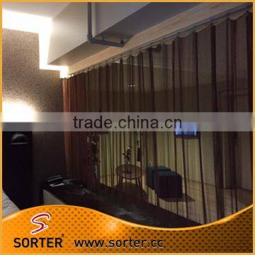 High-end hotel partition aluminum woven mesh metal curtain