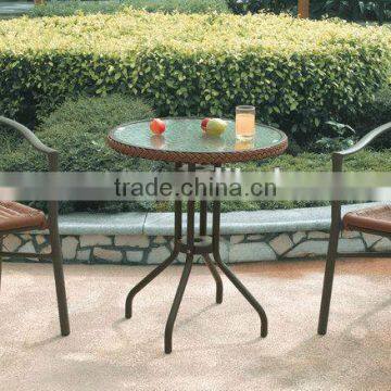 Steel frame Rattan Bistro Chair