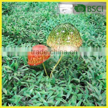 YS12148 colorful murshroom garden ornament stick with wholesale price