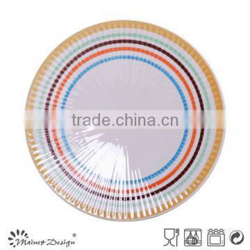 Embossed Stoneware Cheap Ceramic Dinner Plate photo-3