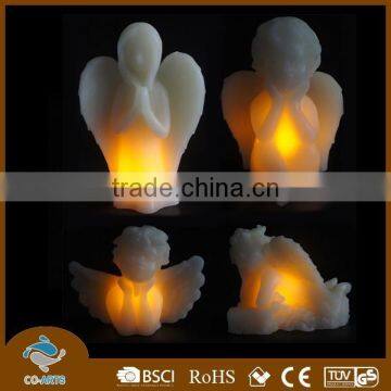 Holy angel shape led memorial candle