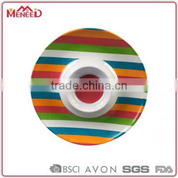 12inch Melamine Chip Dip Trays, 12" Melamine Plastic Soy Dish photo-2