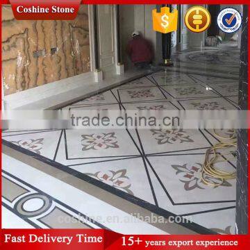 Villa Lobby Design Marble Flooring Tiles Stone Medallion & Watejet photo-2