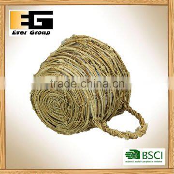 Flowerpot With Circular Natural Rattan Cup Shape/Garden Planter photo-5