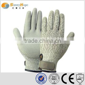 sunnyhope HPPE and Acrylic double liner Cut resistant gloves