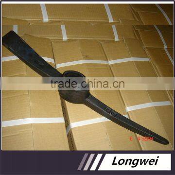 forged steel pickaxe for farming with wooden handle