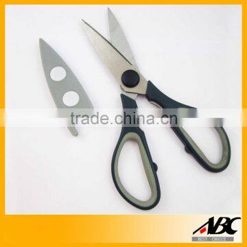 Newest tpr handle kitchen scissor with magnet cover