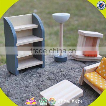 Wholesale Kids Furniture Toys Wooden Doll House Furniture Best Children Wooden Miniature Doll House Furniture W06B055-S photo-3