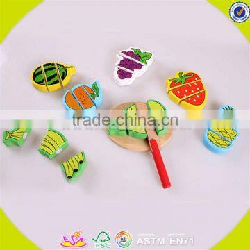 Wholesale Hot Sale Wooden Cutting Fruit Toy Colorful Wooden Pretend Cutting Fruit Toy Baby Wooden Cutting Fruits Toy W10B126 photo-3