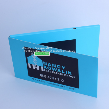 2017 the Latest High Quality Full Blue Color Printing 4.3 Inch Tft Lcd Video Advertising Brochure/video Greeting Card photo-4