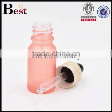 10ml Pink Empty Personal Care Perfume Essential Oil Glass Bottle Manufacturer Mexico Golden Aluminum Dropper Cosmetics Wholesale photo-2