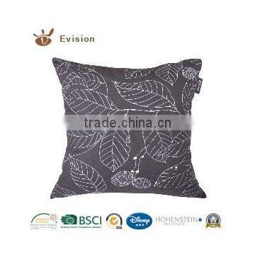 emoji pillow 100% Cotton leaf design cushions for backrest, could be customised cushion
