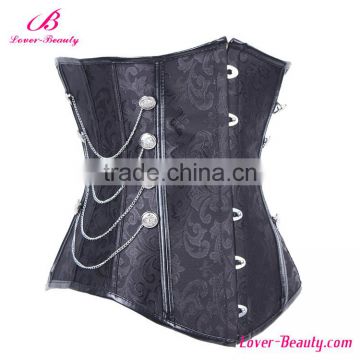 Belly Chain Leather Corset Underbust