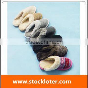 Cheap Winter Knitted Woolen Slippers Stock, Ref.140110(2)