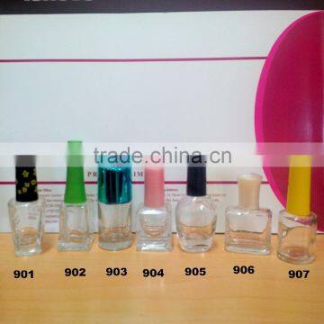 Clear Glass 5 ml nail polish bottle,High Quality Nail Polish Bottle with Cap and Brush