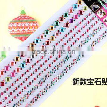 Rhinestone New Products Wholesale Customized Shape Diy Self Adhesive Acrylic Rhinestone Sticker Sheet photo-6